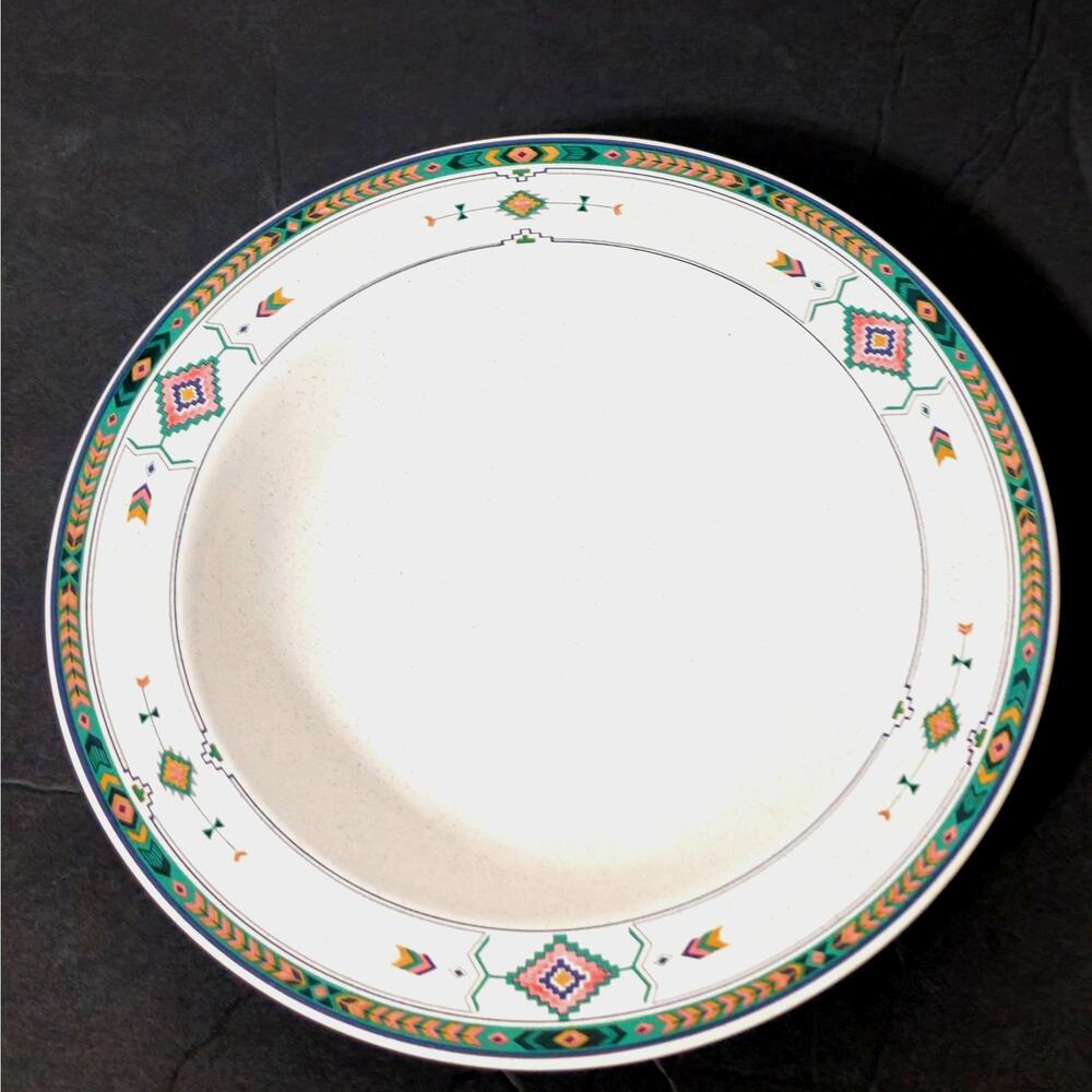 Adirondack By Studio Nova Bowls Yellow/Black/Mauve Aztec, Green Band‎ 1993-2006
